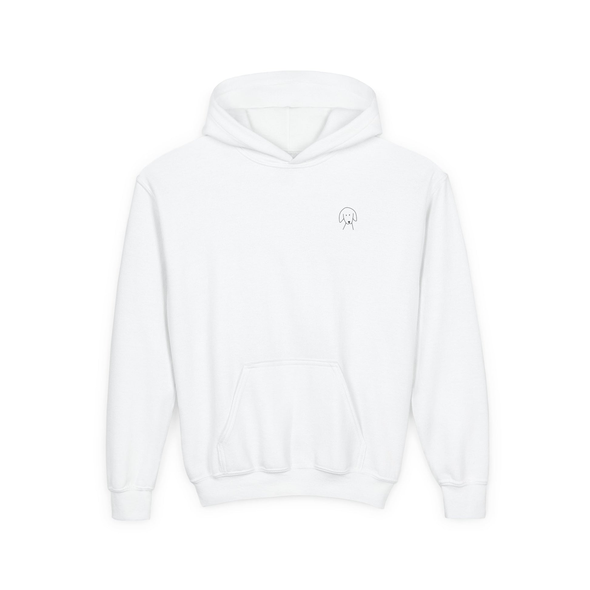 "Better Together" Youth Hoodie (Back Print Design) for Kids Who Love Dogs | Color Collection