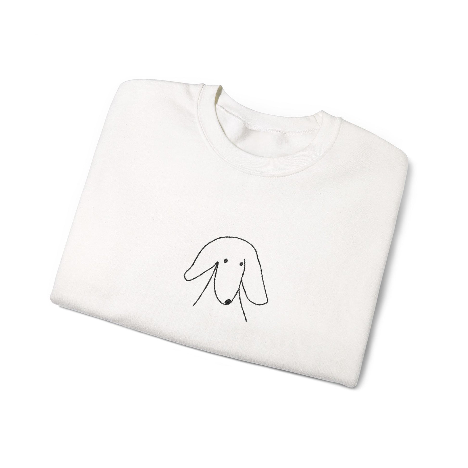 Sideways Glance | Embroidered Sweatshirt | Face Time Collection