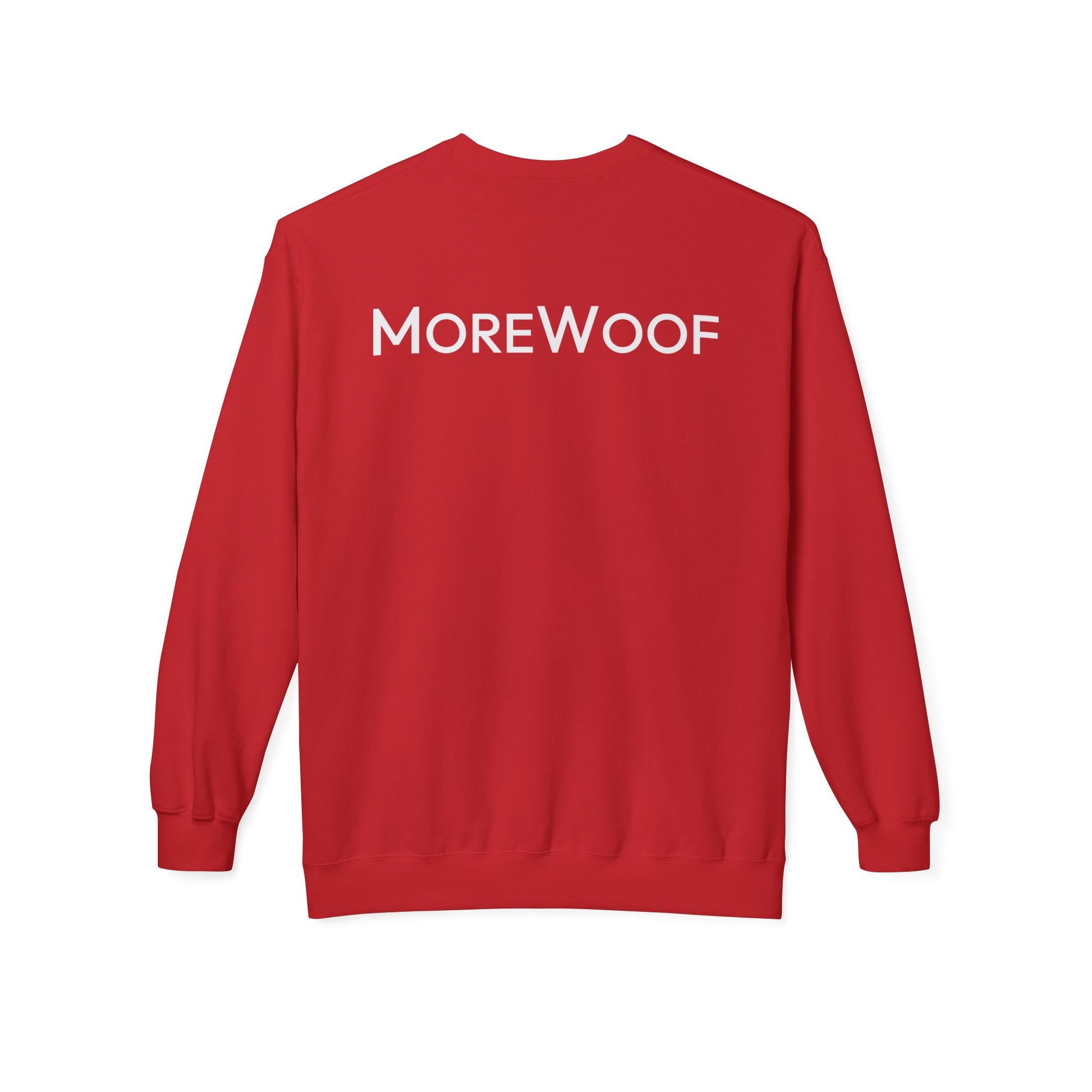 Who Rescued Who? | Morewoof Softstyle Fleece Sweatshirt | Rescue Collection