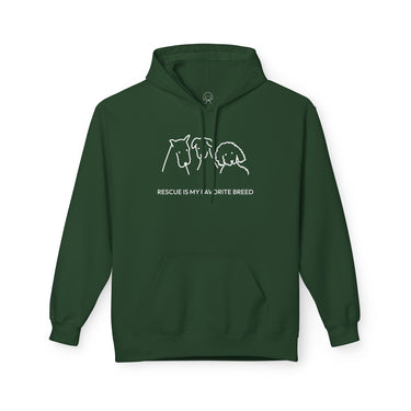 Rescue Is My Favorite Breed | Softstyle Fleece Hoodie | Rescue Collection
