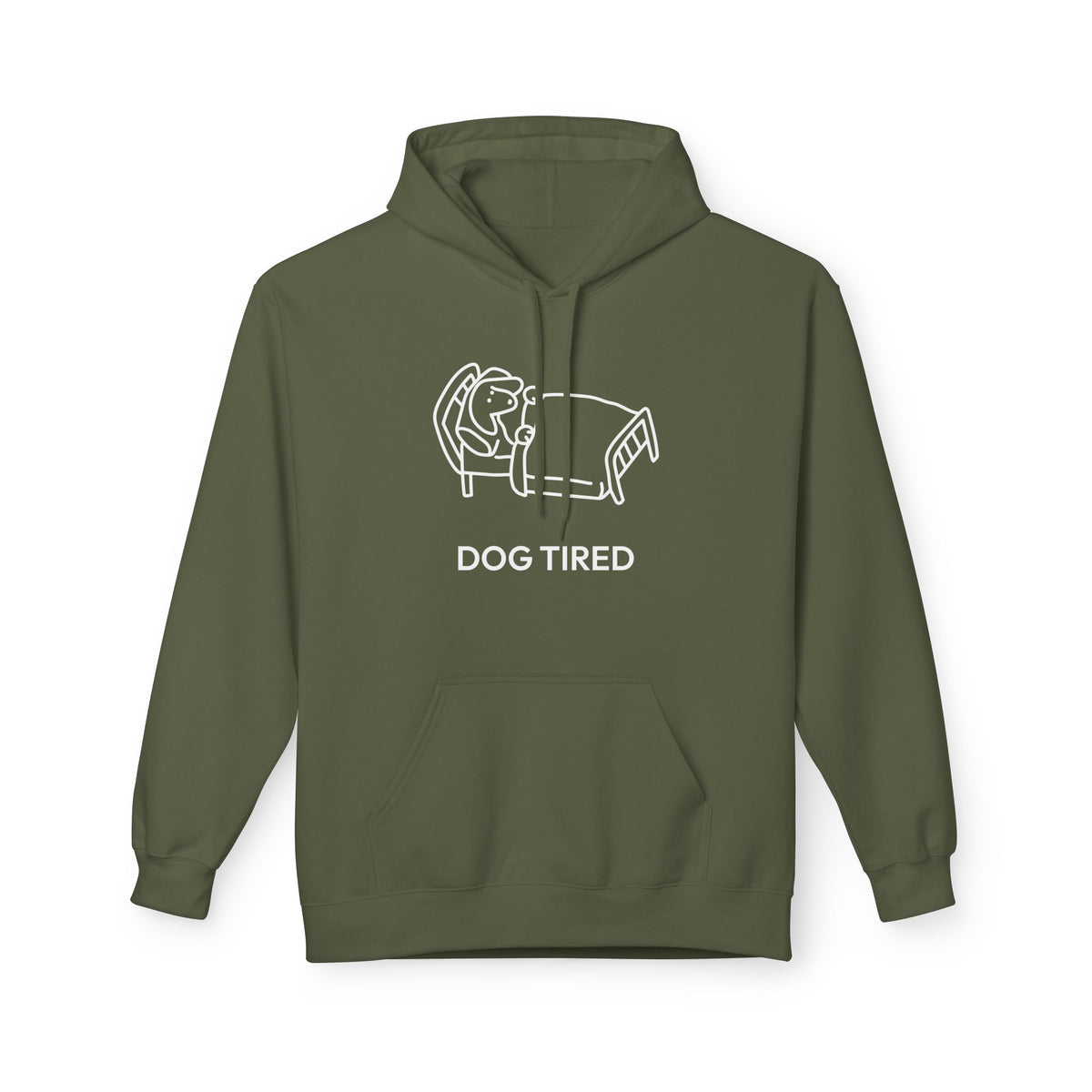 Dog Tired | Soft Fleece Hoodie