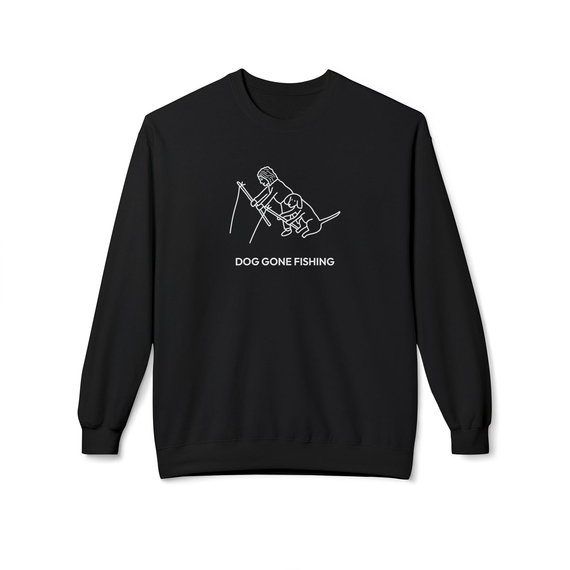 Dog Gone Fishing | Soft Fleece Sweatshirt | Summer Collection