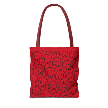 Playful Dog Pattern Tote Bag | 13", 16", 18"