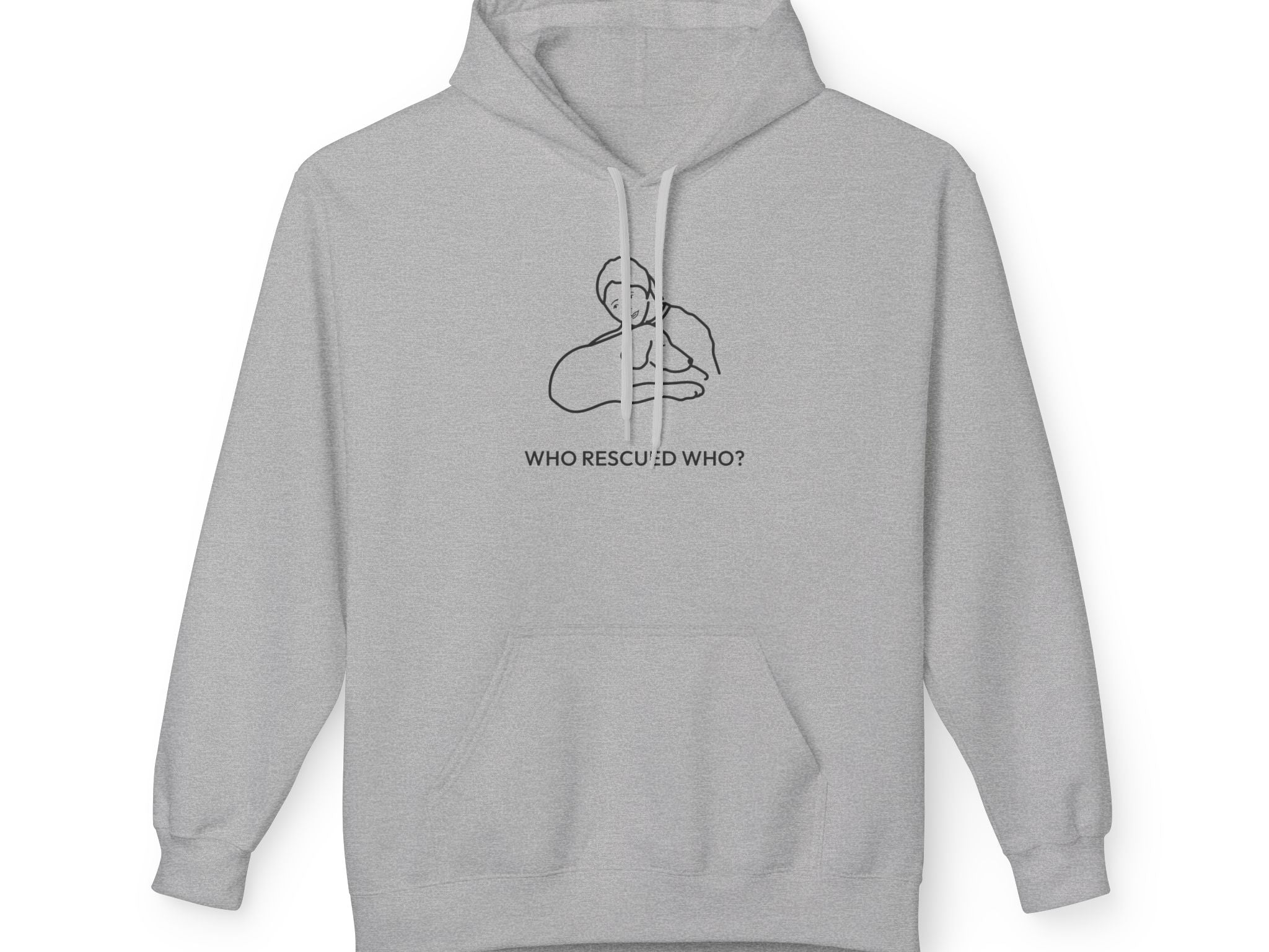 Who Rescued Who? | Morewoof Soft Fleece Hoodie | Rescue Collection