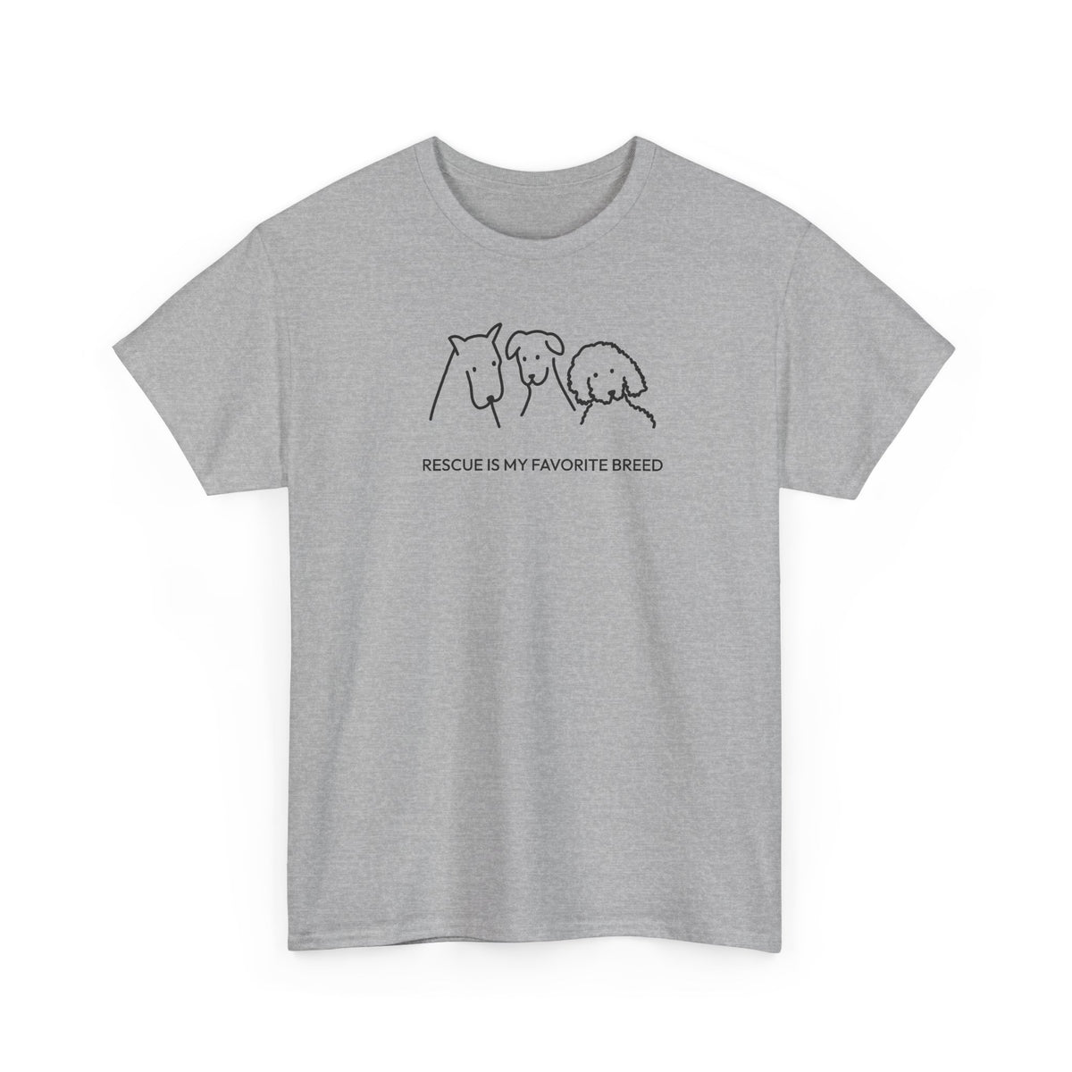 Rescue Is My Favorite Breed | Soft Cotton Tee | Rescue Collection