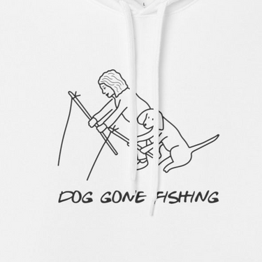 Dog Gone Fishing | Softstyle Fleece Hoodie | Summer Collection
