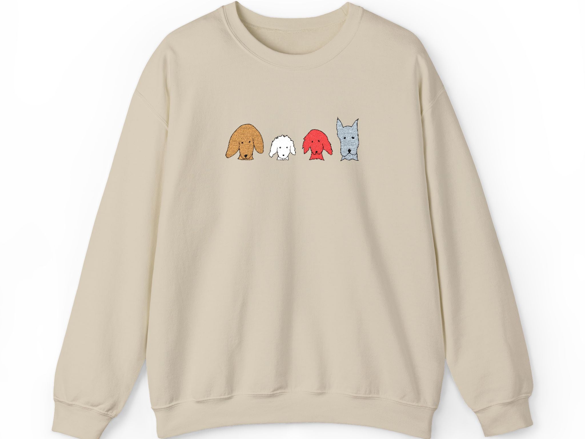 Fall For Dogs (No Text) | Embroidered Sweatshirt | Color Collection| Fall Collection