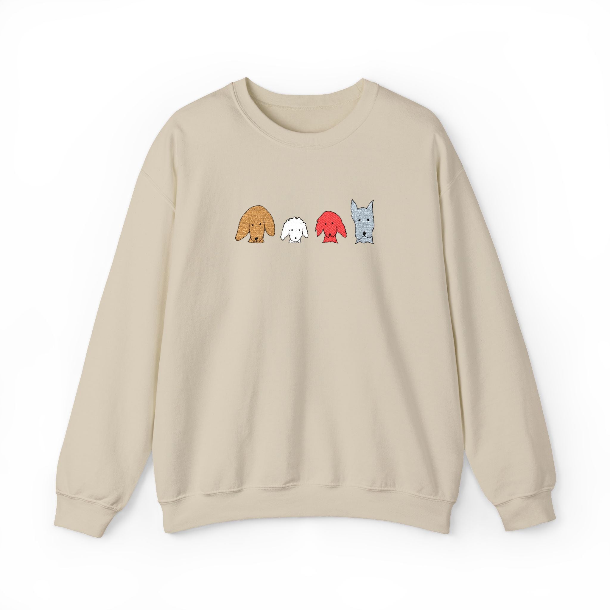 Fall For Dogs (No Text) | Embroidered Sweatshirt | Color Collection| Fall Collection