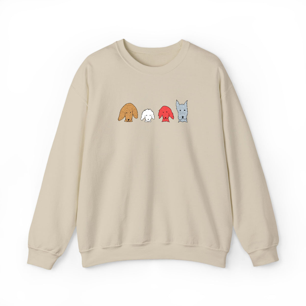 Fall For Dogs (No Text) | Embroidered Sweatshirt | Color Collection| Fall Collection