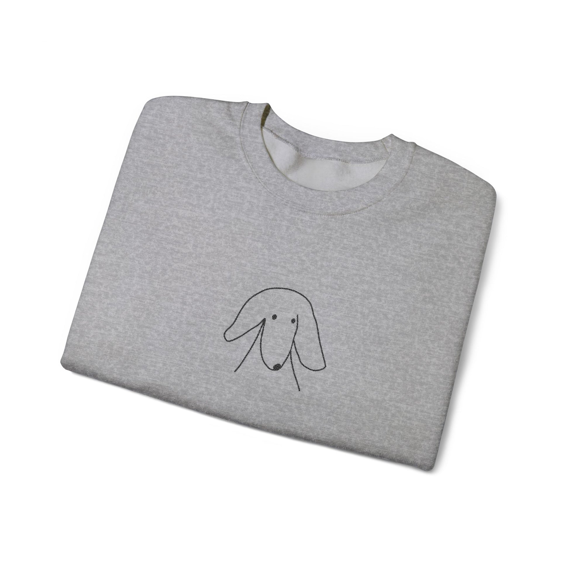 Sideways Glance | Embroidered Sweatshirt | Face Time Collection
