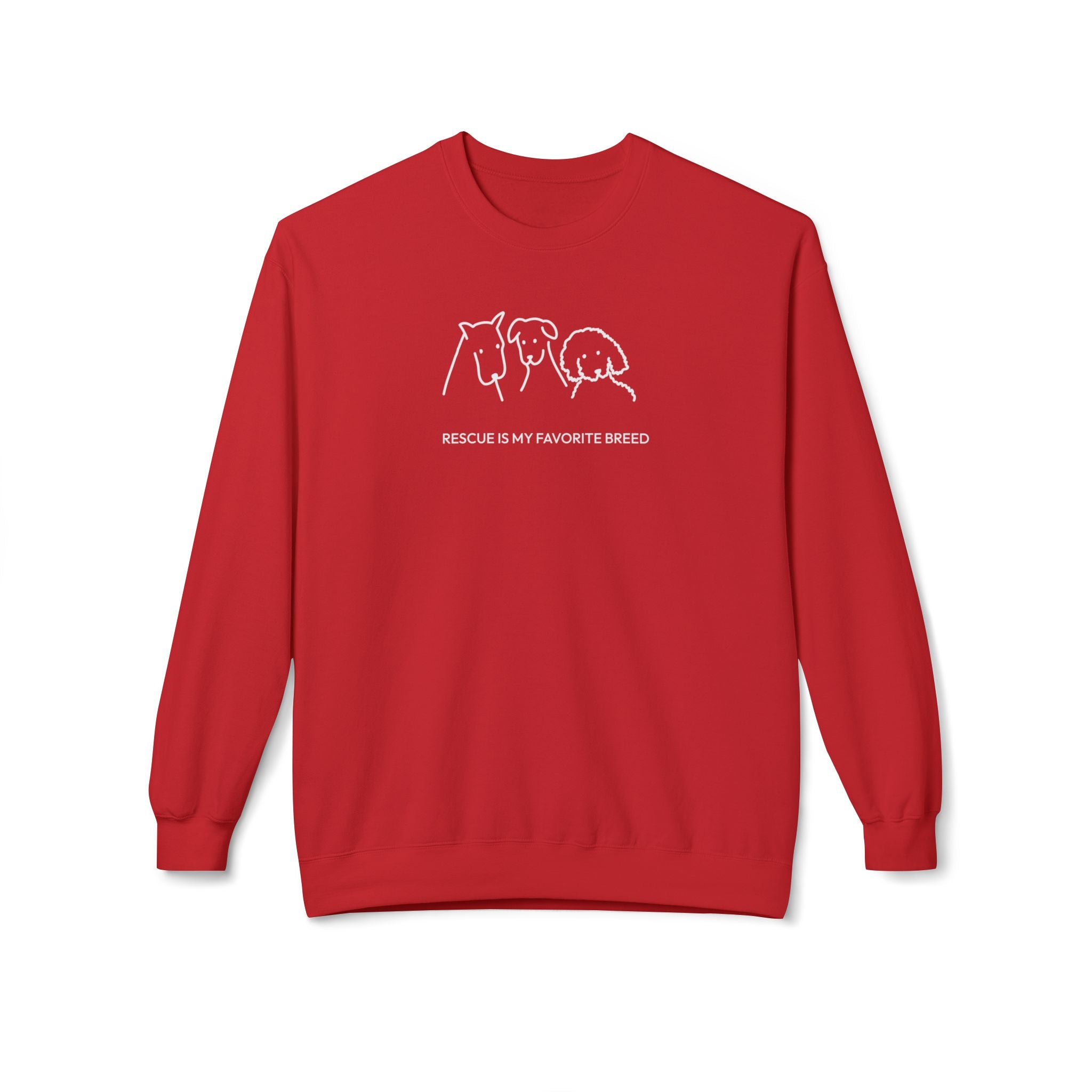Rescue Is My Favorite Breed | Softstyle Fleece Sweatshirt | Rescue Collection