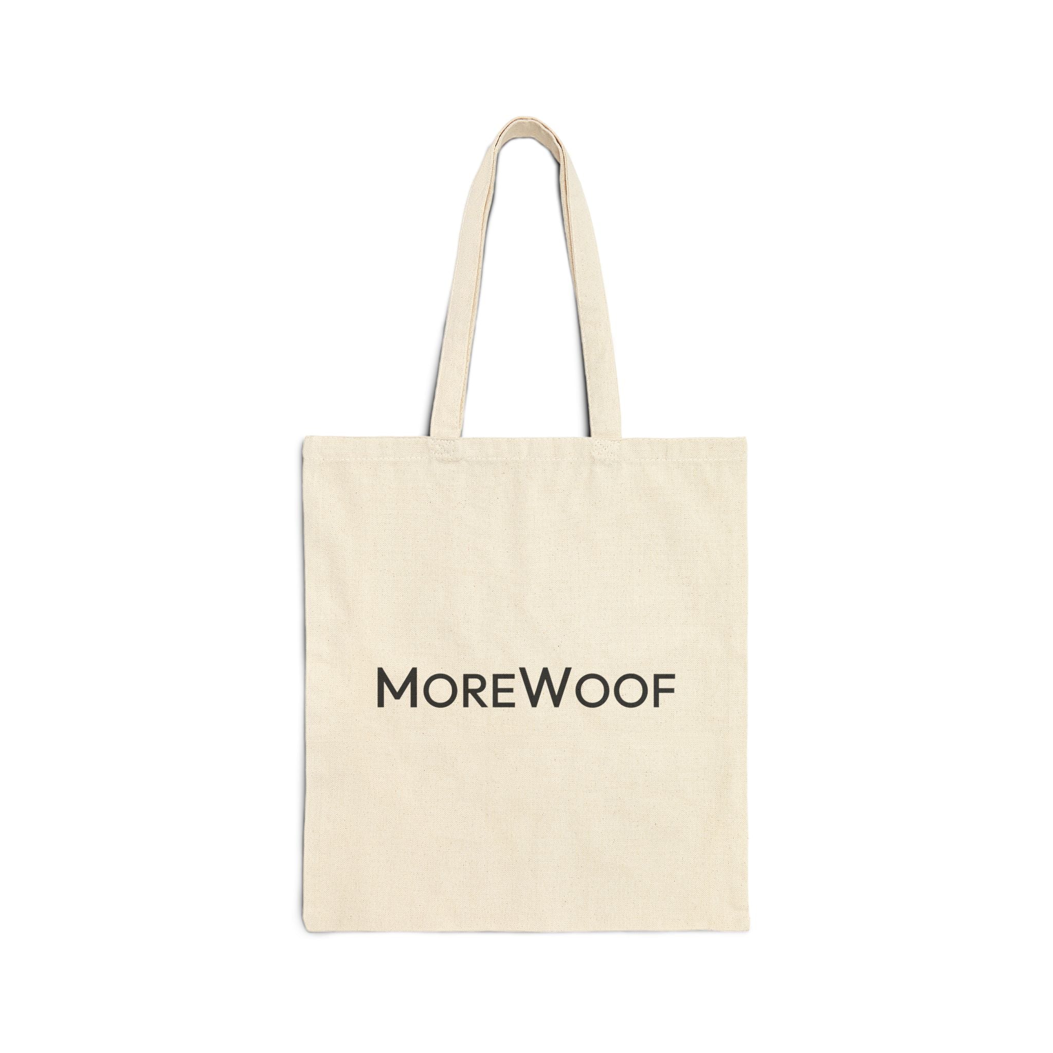 MoreWoof Classic Cotton Canvas Tote Bag