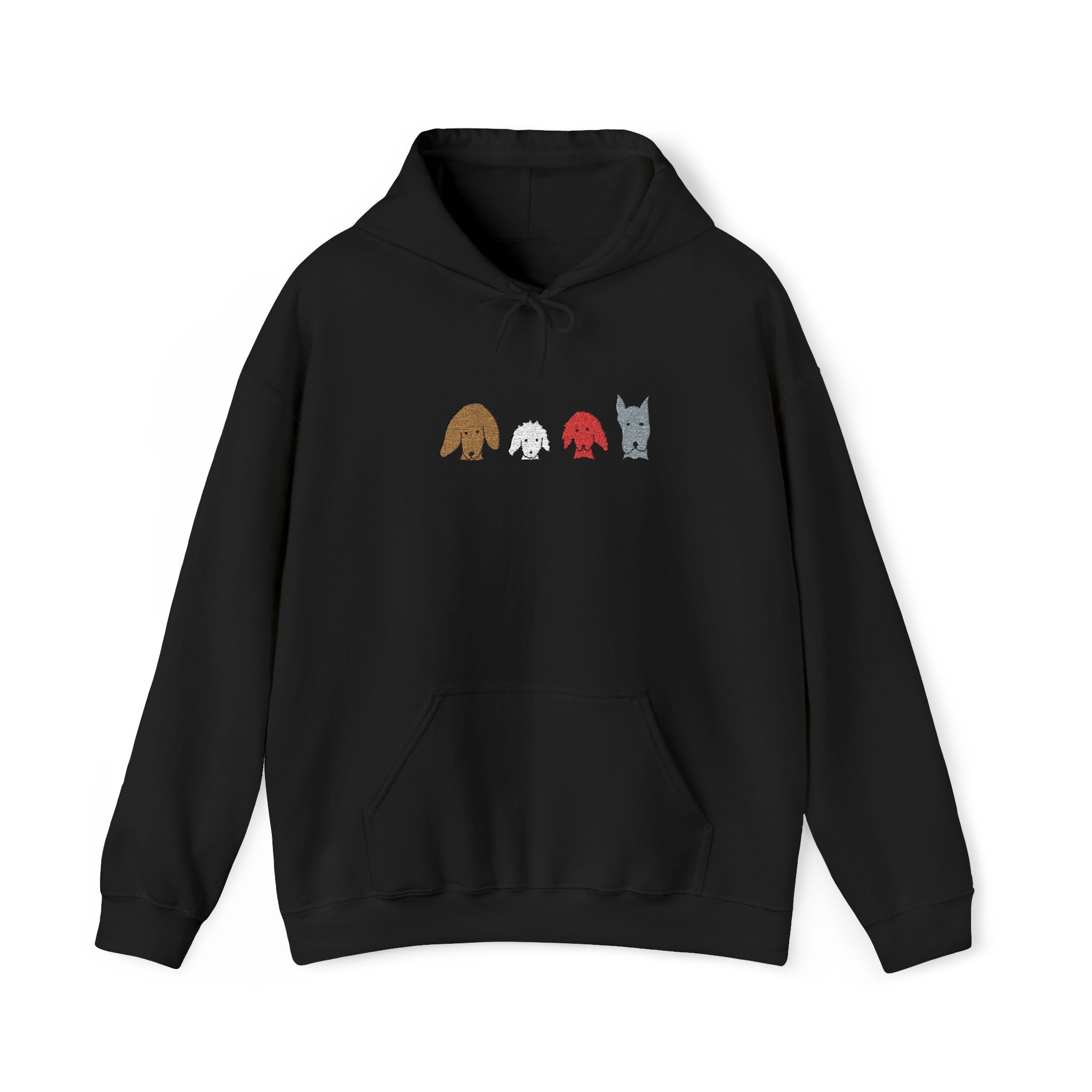 Fall For Dogs (No Text) | Embroidered Hoodie | Color Collection| Fall Collection