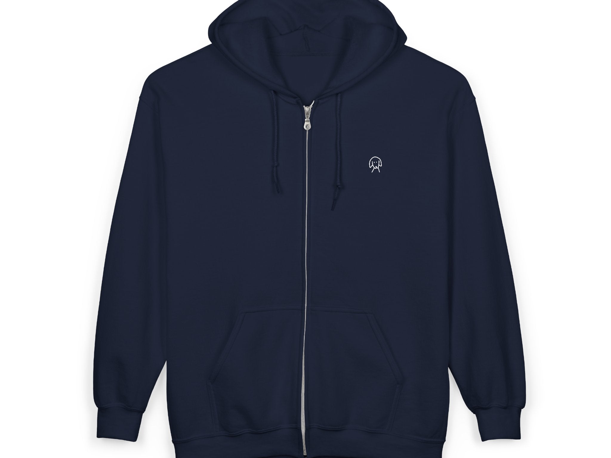 You'll Never Walk Alone (Back Print) | MoreWoof Full Zip Hoodie for Dog Lovers