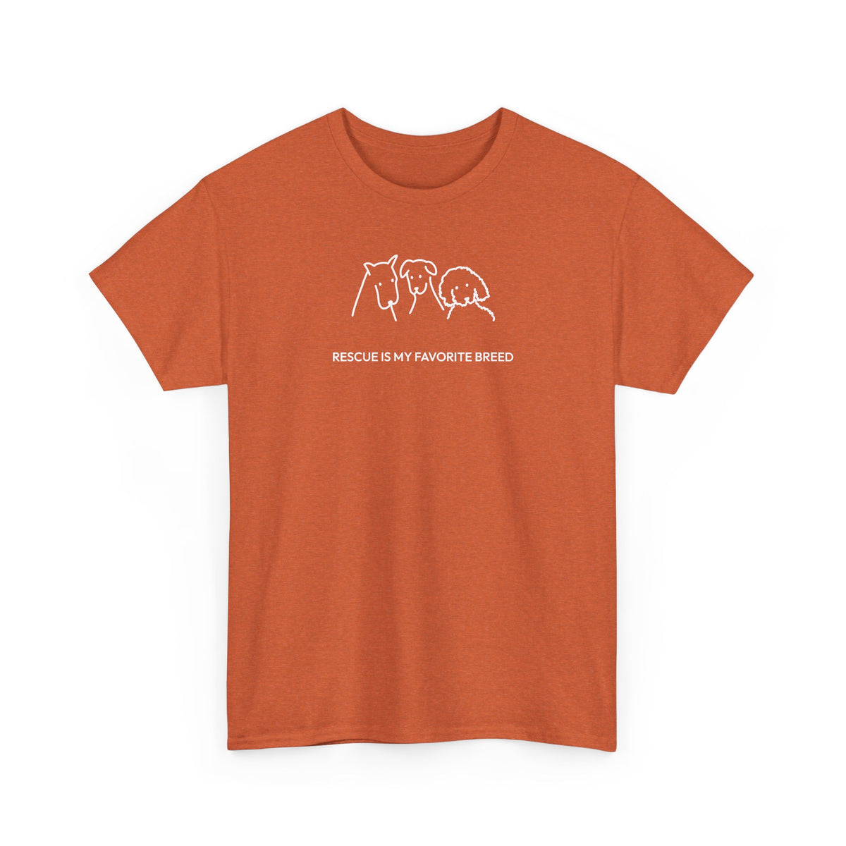 Rescue Is My Favorite Breed | Soft Cotton Tee | Rescue Collection
