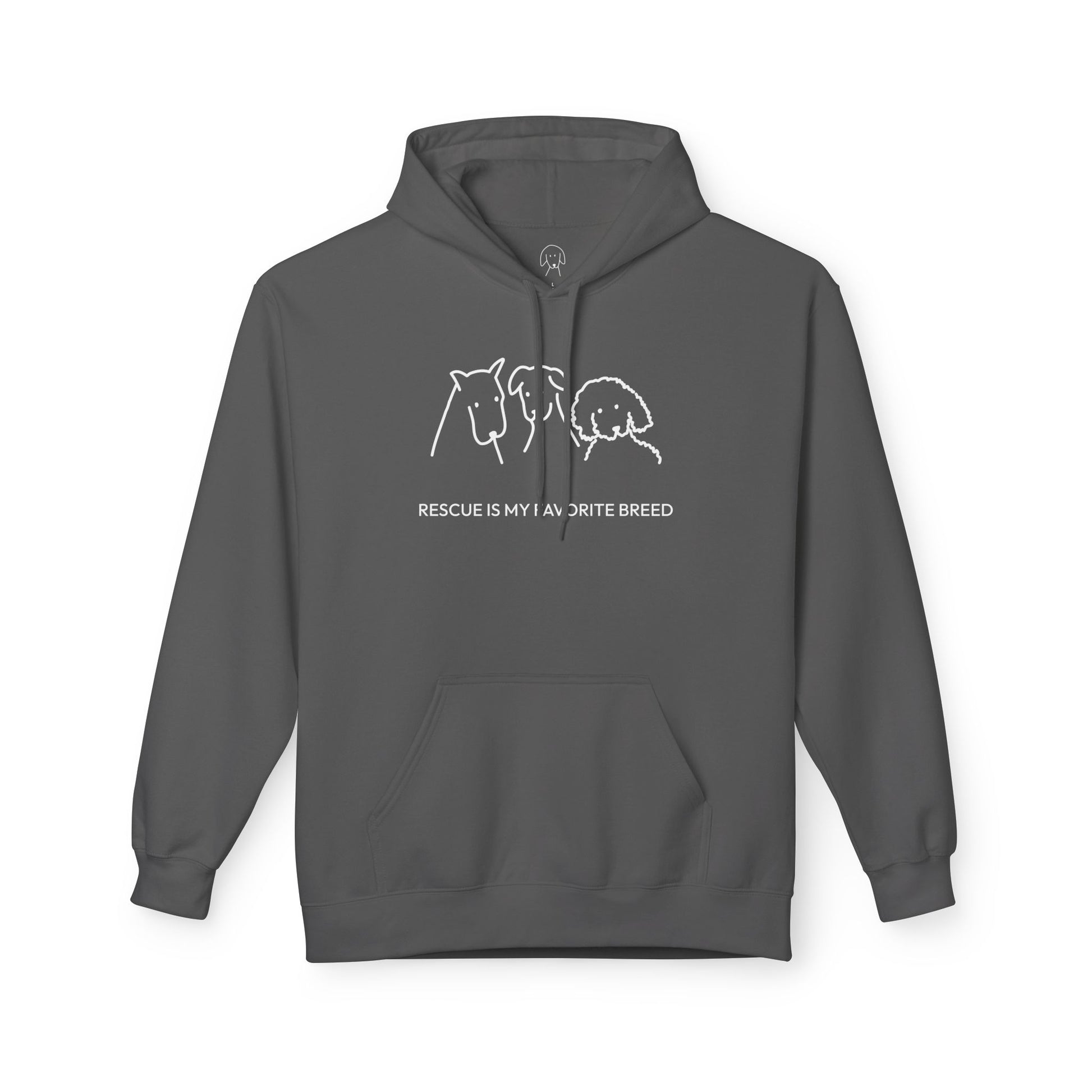 Rescue Is My Favorite Breed | Softstyle Fleece Hoodie | Rescue Collection