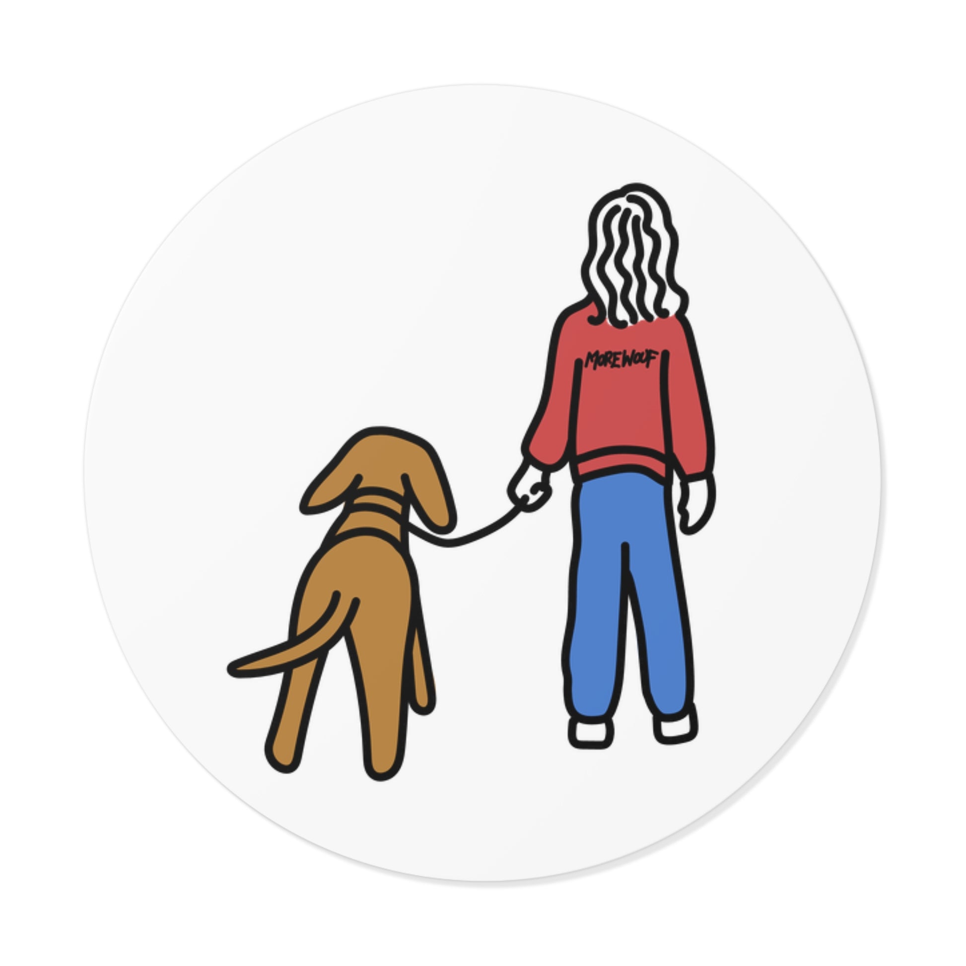 Round Vinyl Sticker | "You'll Never Walk Alone (Color)"