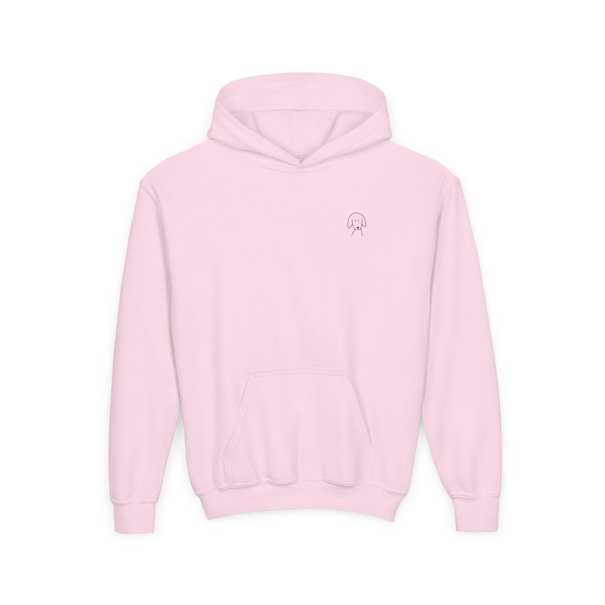 "Better Together" Youth Hoodie (Back Print Design) for Kids Who Love Dogs | Color Collection