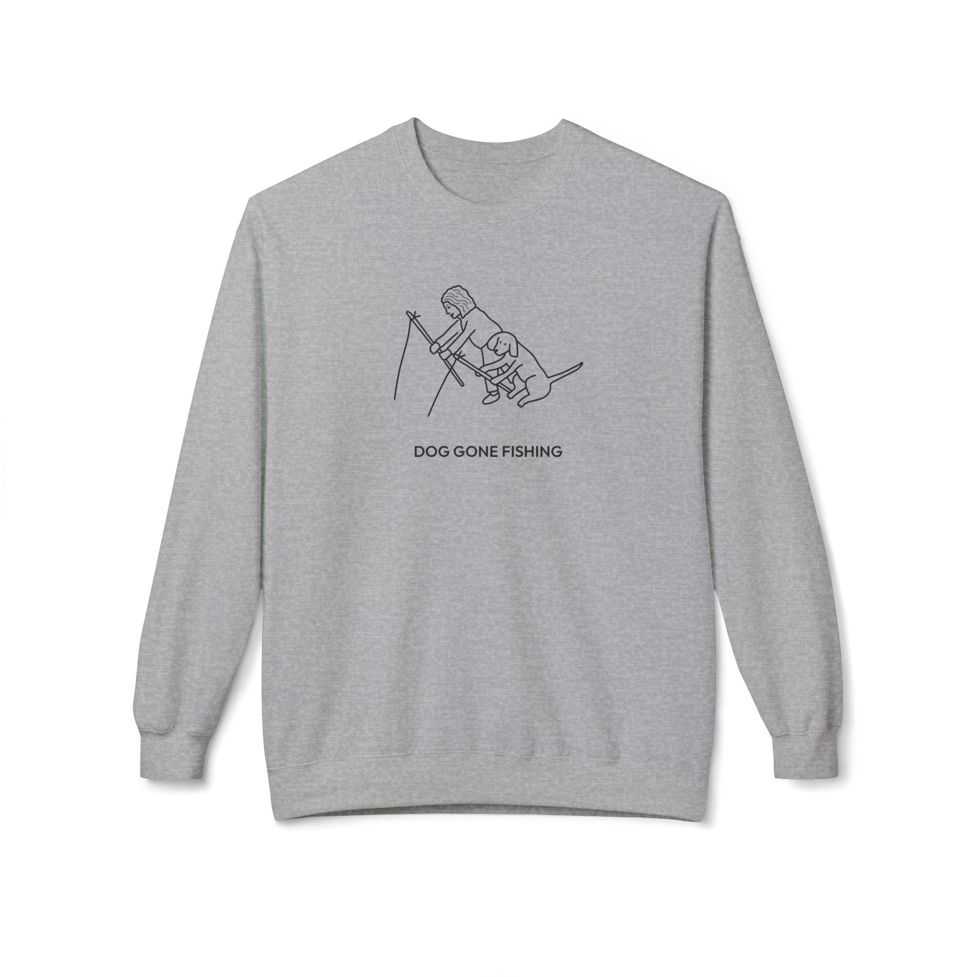 Dog Gone Fishing | Soft Fleece Sweatshirt | Summer Collection