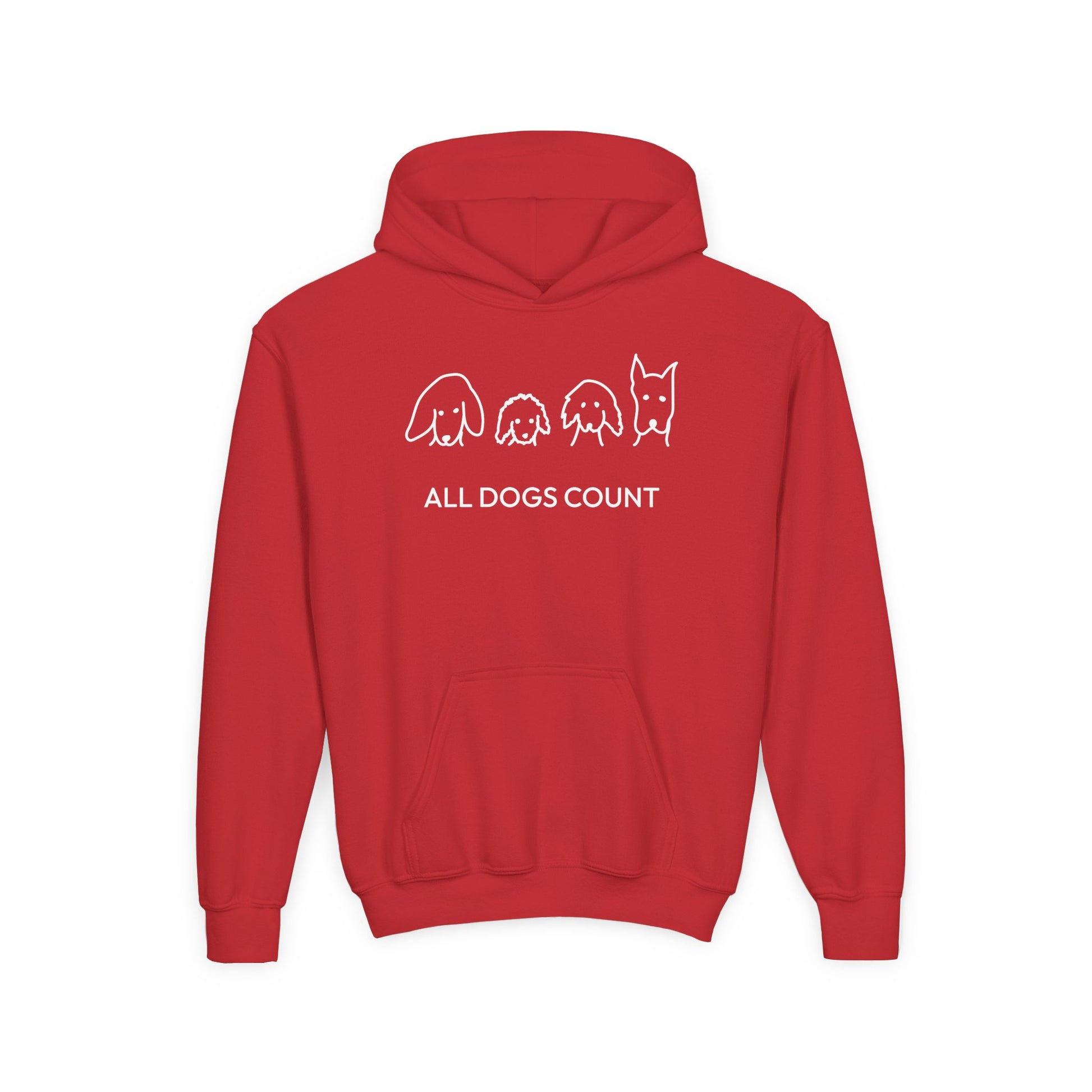 All Dogs Count | Youth Hoodie | Rescue Collection