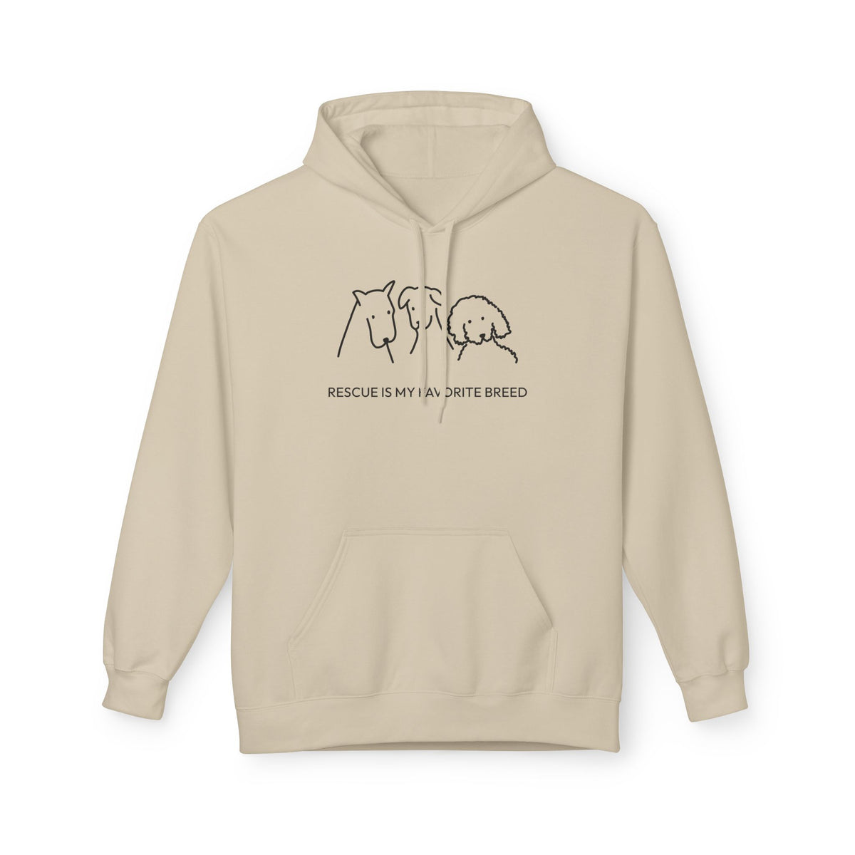 Rescue Is My Favorite Breed | Soft Fleece Hoodie | Rescue Collection