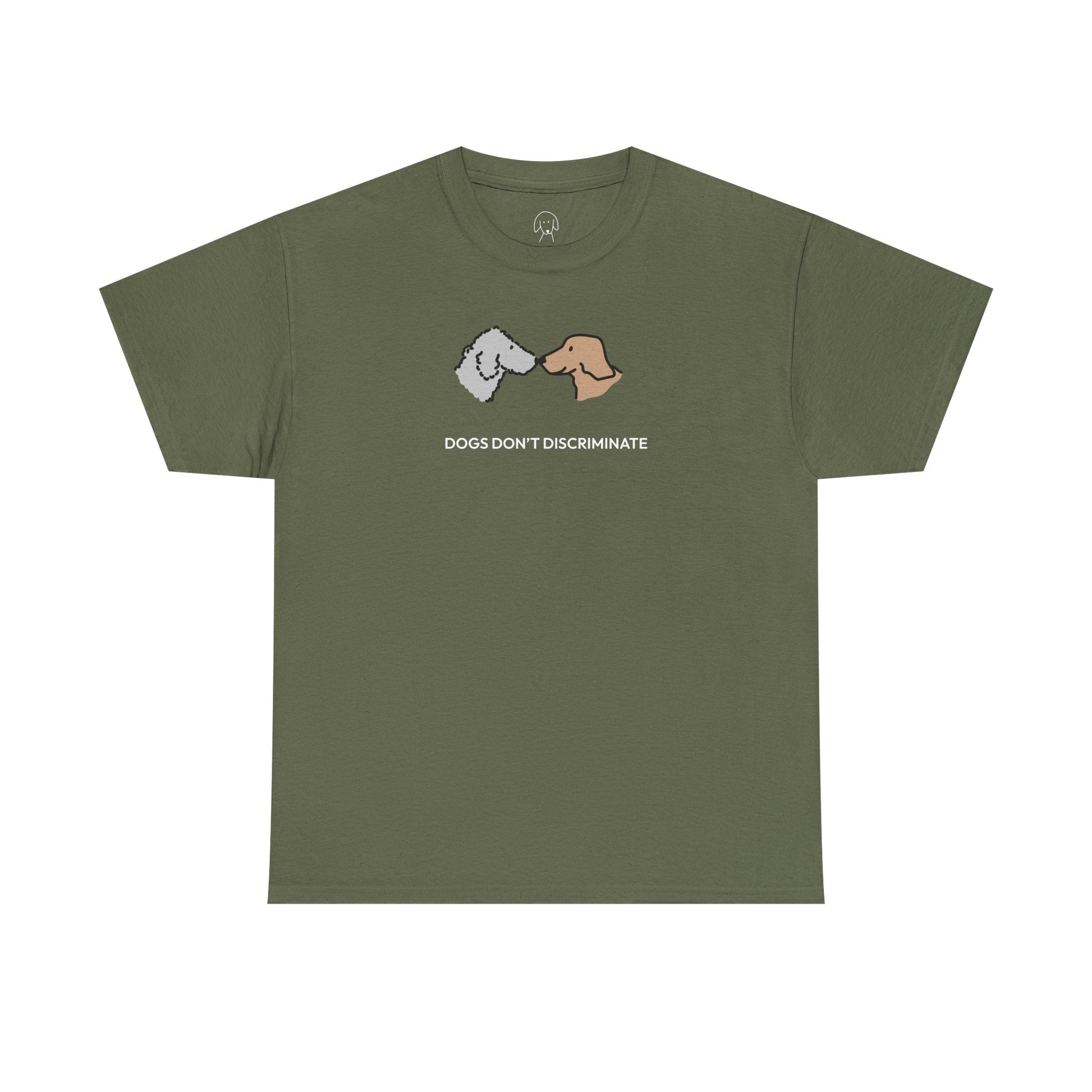 Dogs Don't Discriminate | Soft CottonTee | Color Collection