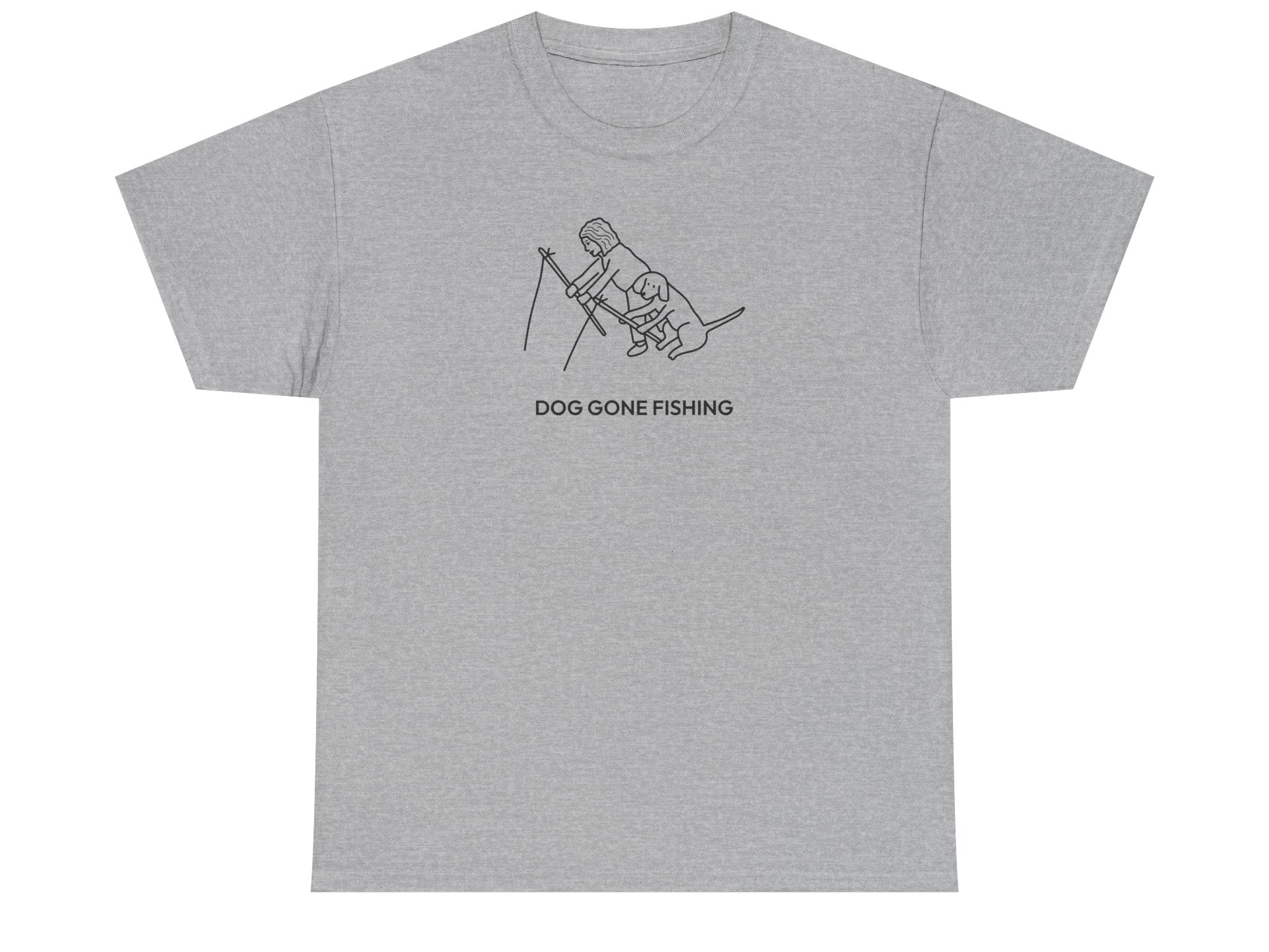 Dog Gone Fishing | Soft Cotton Tee | Summer Collection