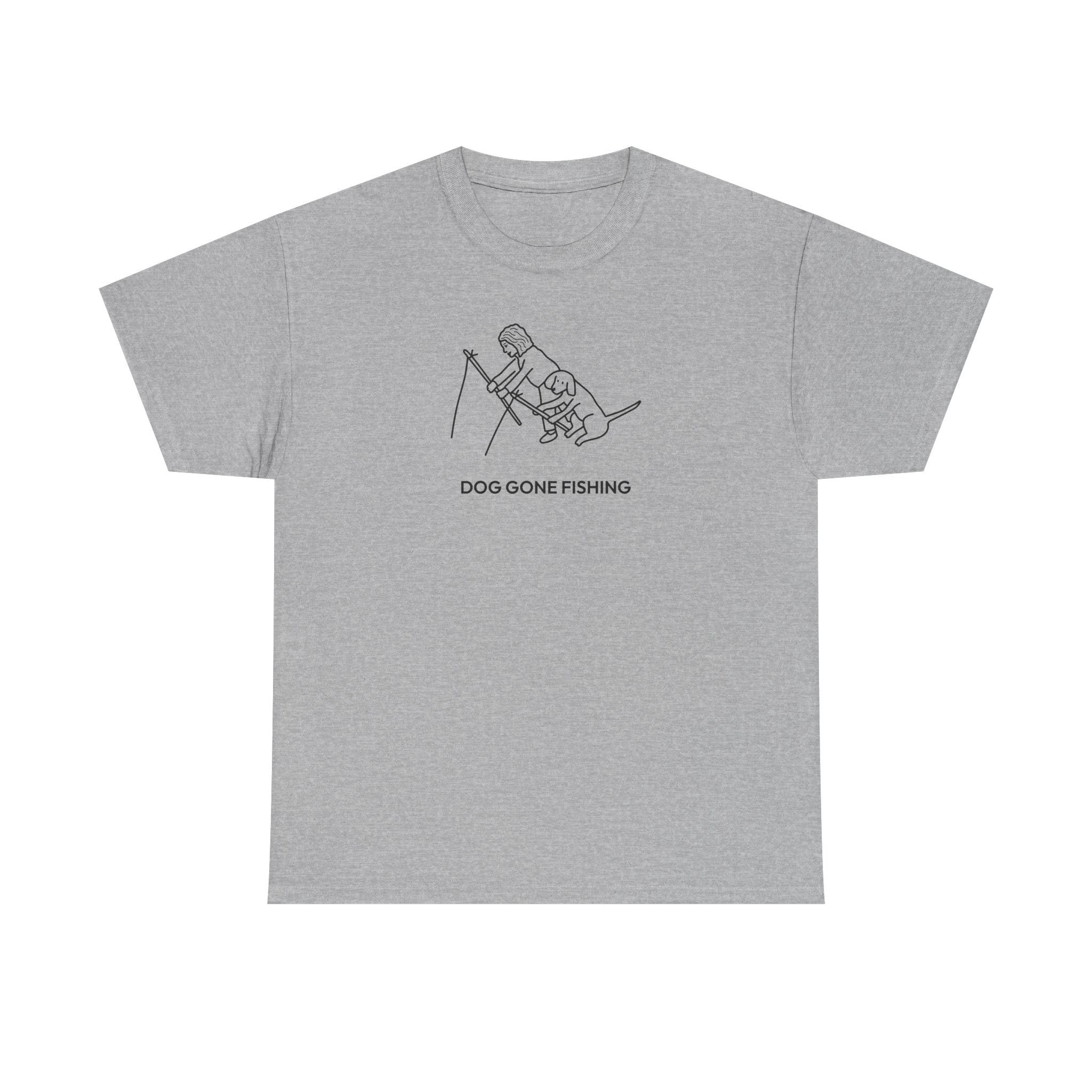 Dog Gone Fishing | Soft Cotton Tee | Summer Collection