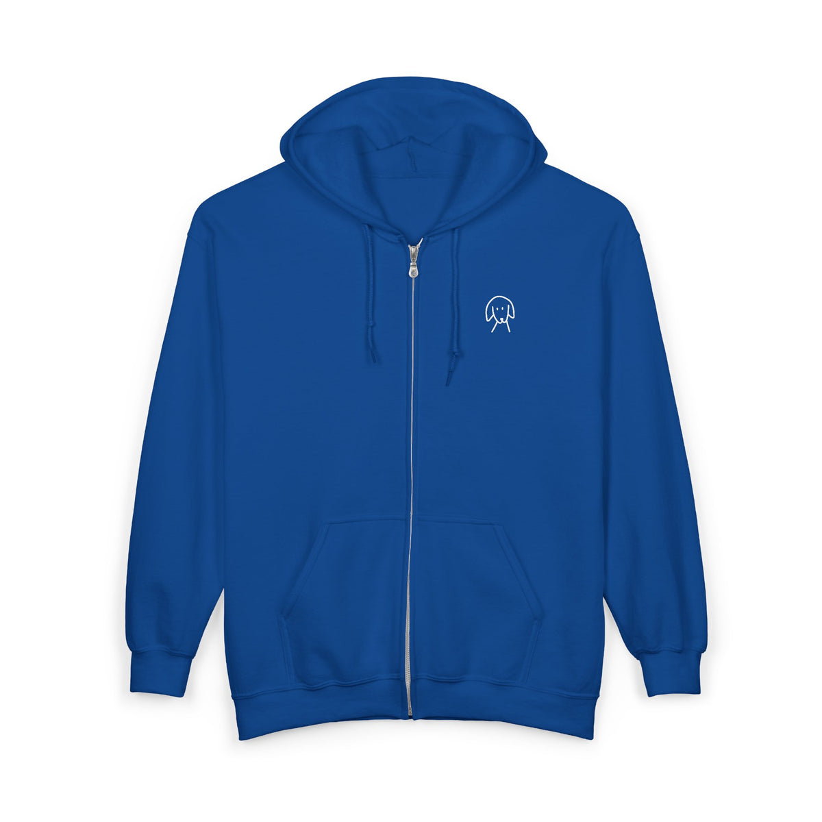 You'll Never Walk Alone (Back Print) | MoreWoof Full Zip Hoodie for Dog Lovers