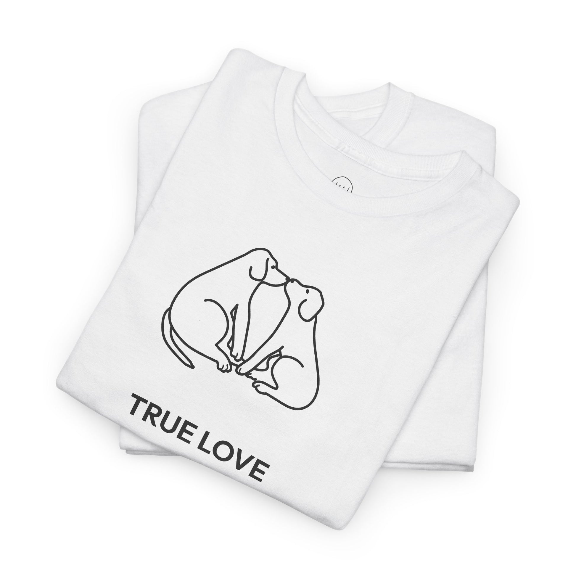 Cat Kisses T-Shirt — Minimal Line Art Cats Graphic Tee