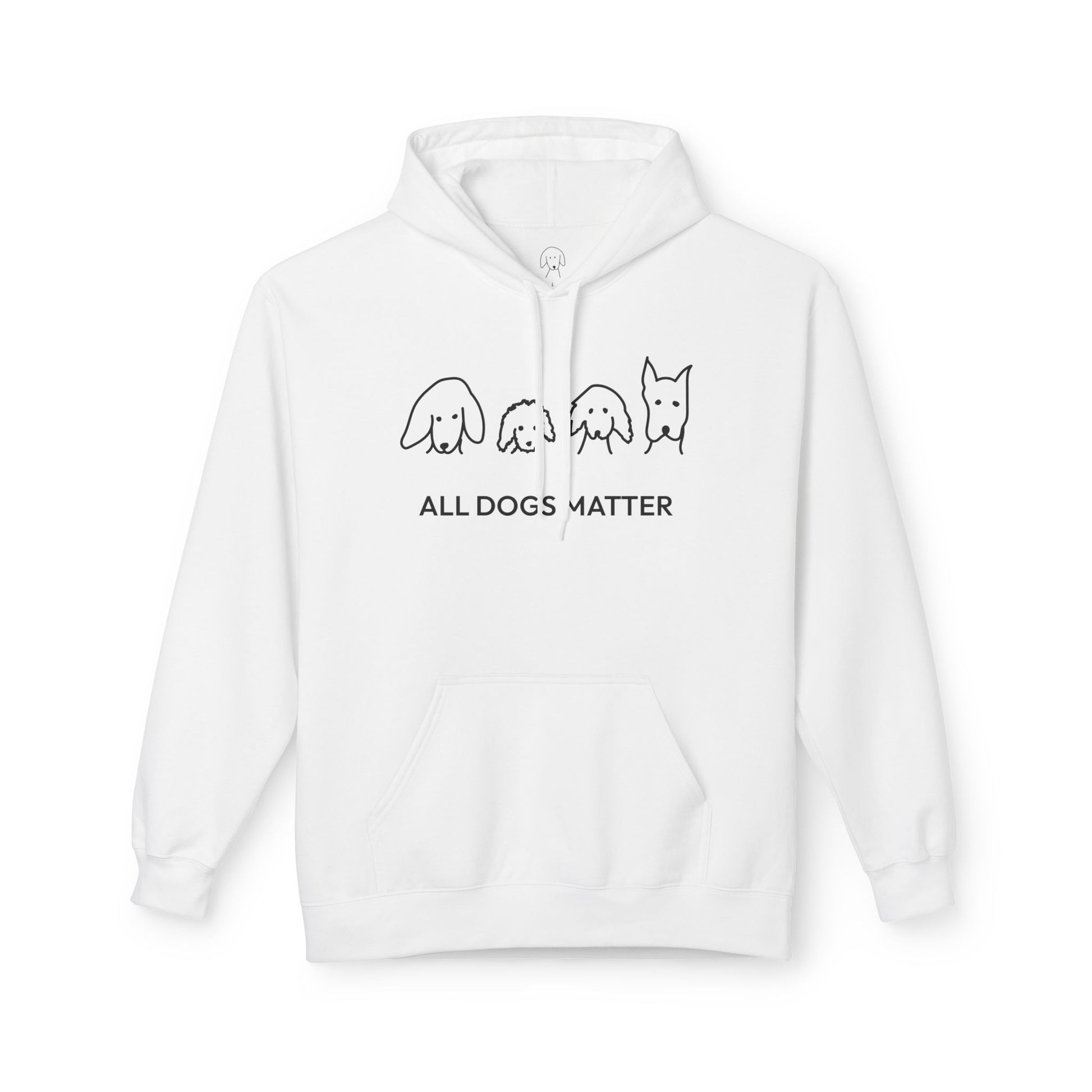 All Dogs Matter | Morewoof Soft Fleece Hoodie | Rescue Collection