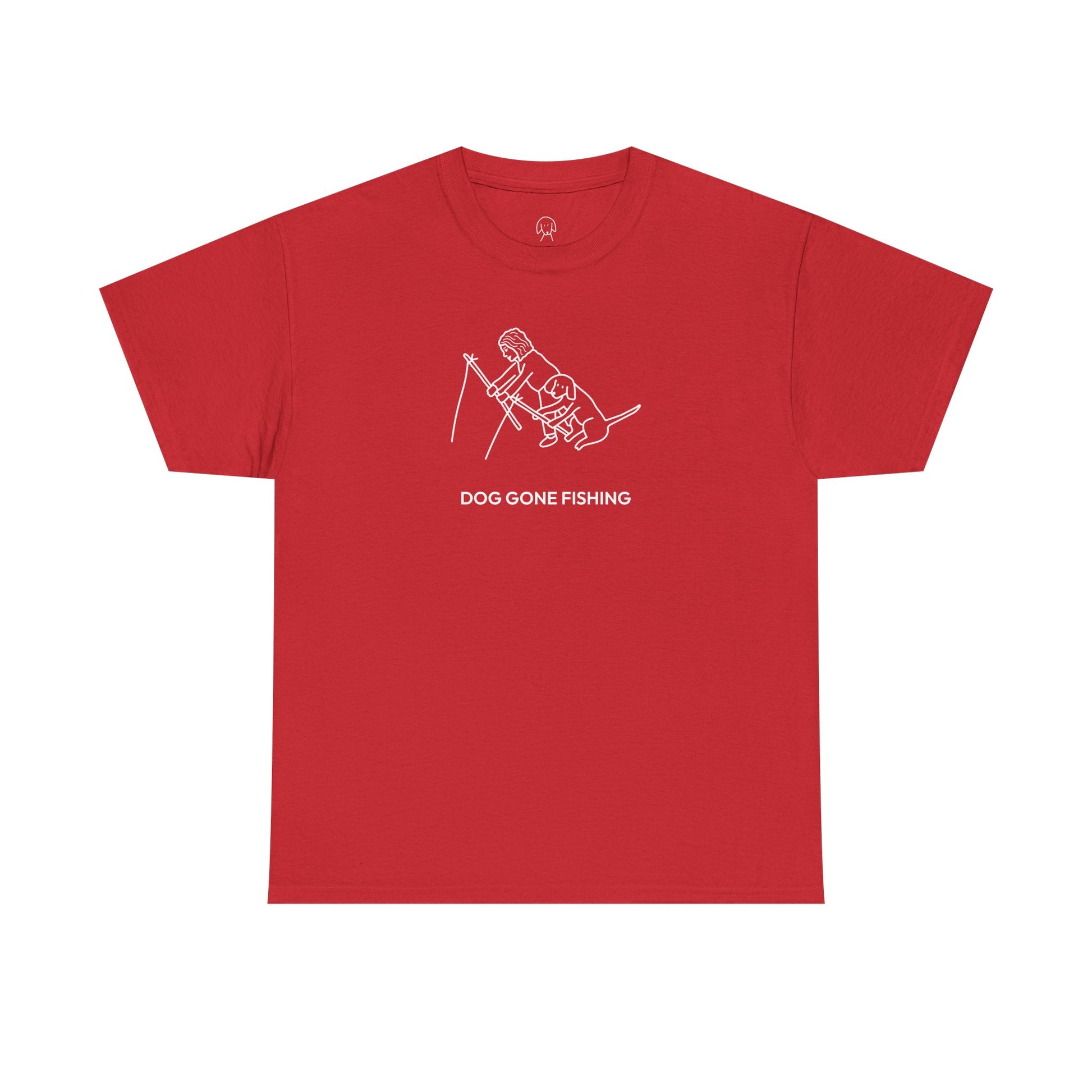 Dog Gone Fishing | Soft Cotton Tee | Summer Collection