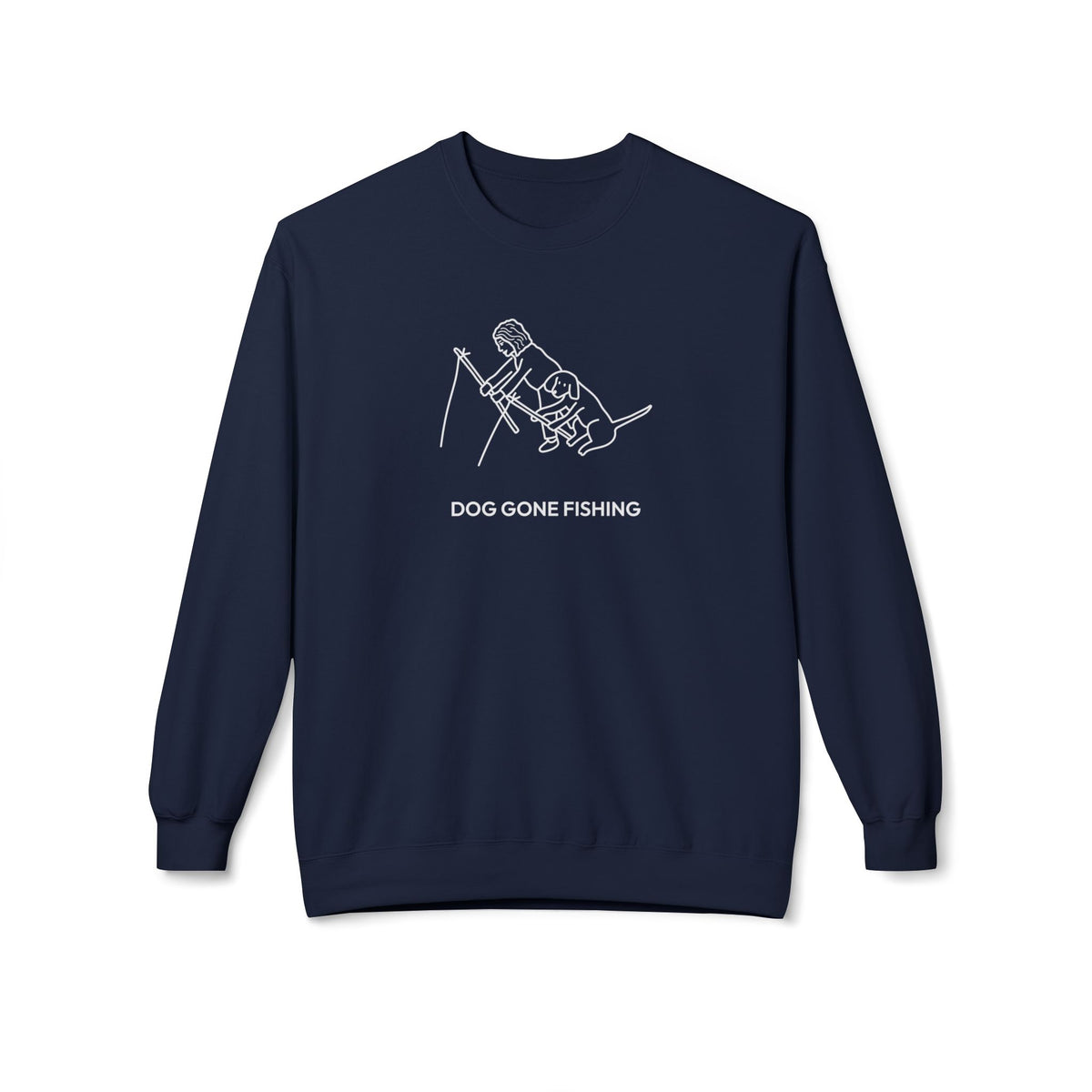 Dog Gone Fishing | Soft Fleece Sweatshirt | Summer Collection