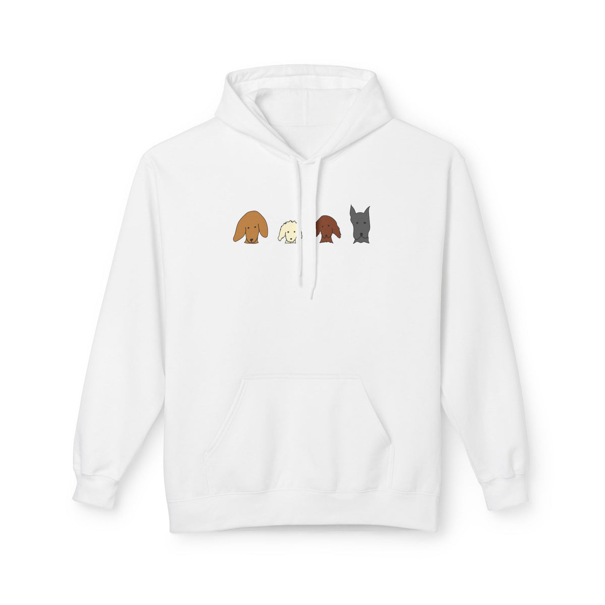 All Dogs Count (No Text) | Soft Fleece Hoodie | Rescue Collection | Color Collection