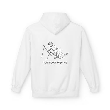 Dog Gone Fishing (Back Print) | Softstyle Fleece Hoodie | Summer Collection