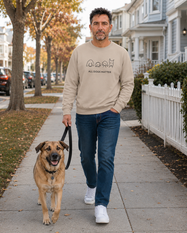 All Dogs Matter | Softstyle Fleece Sweatshirt | Rescue Collection