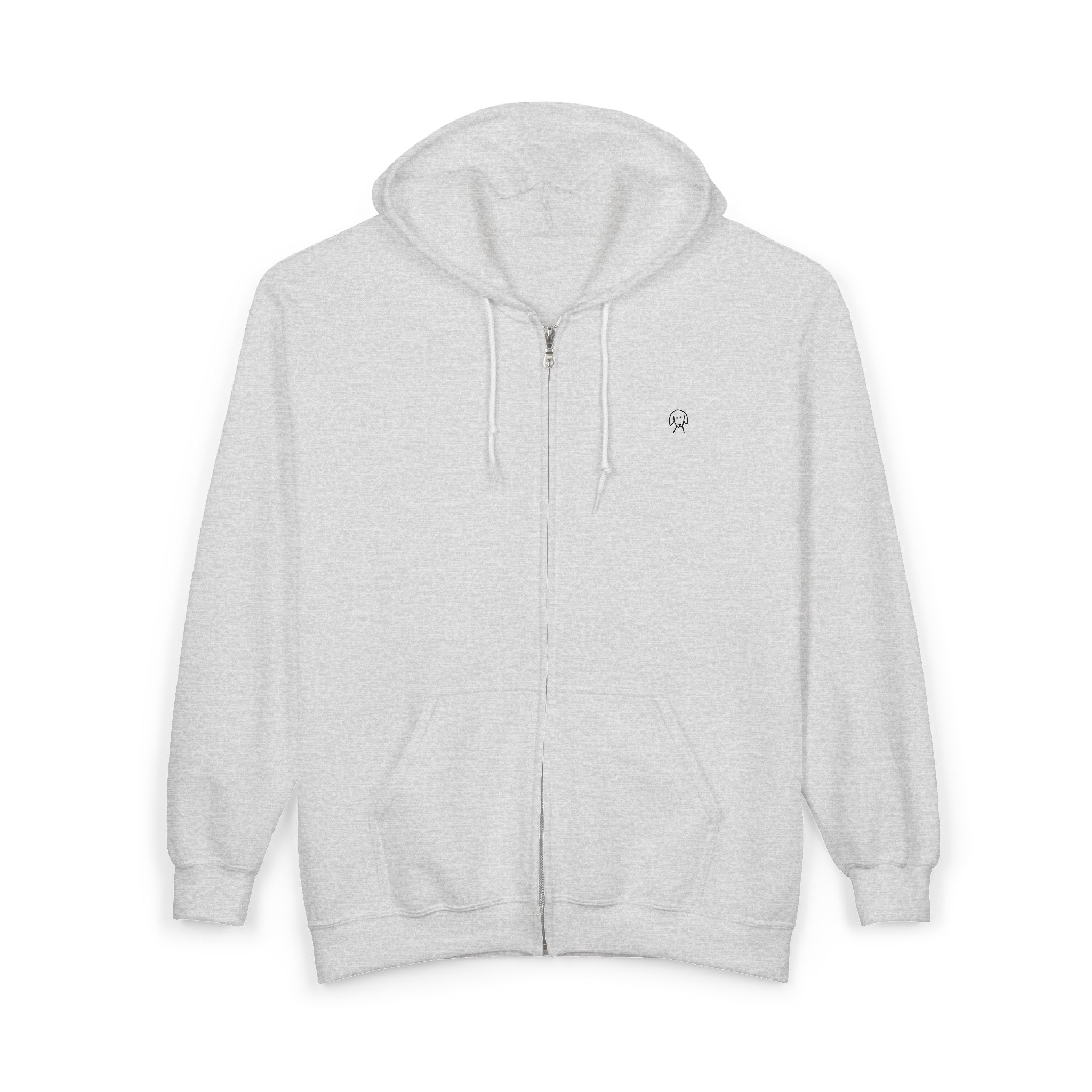 Life Is Better With A Dog -- Hiking (Back Print) | Morewoof Full Zip Hoodie for Dog Lovers | Color Collection
