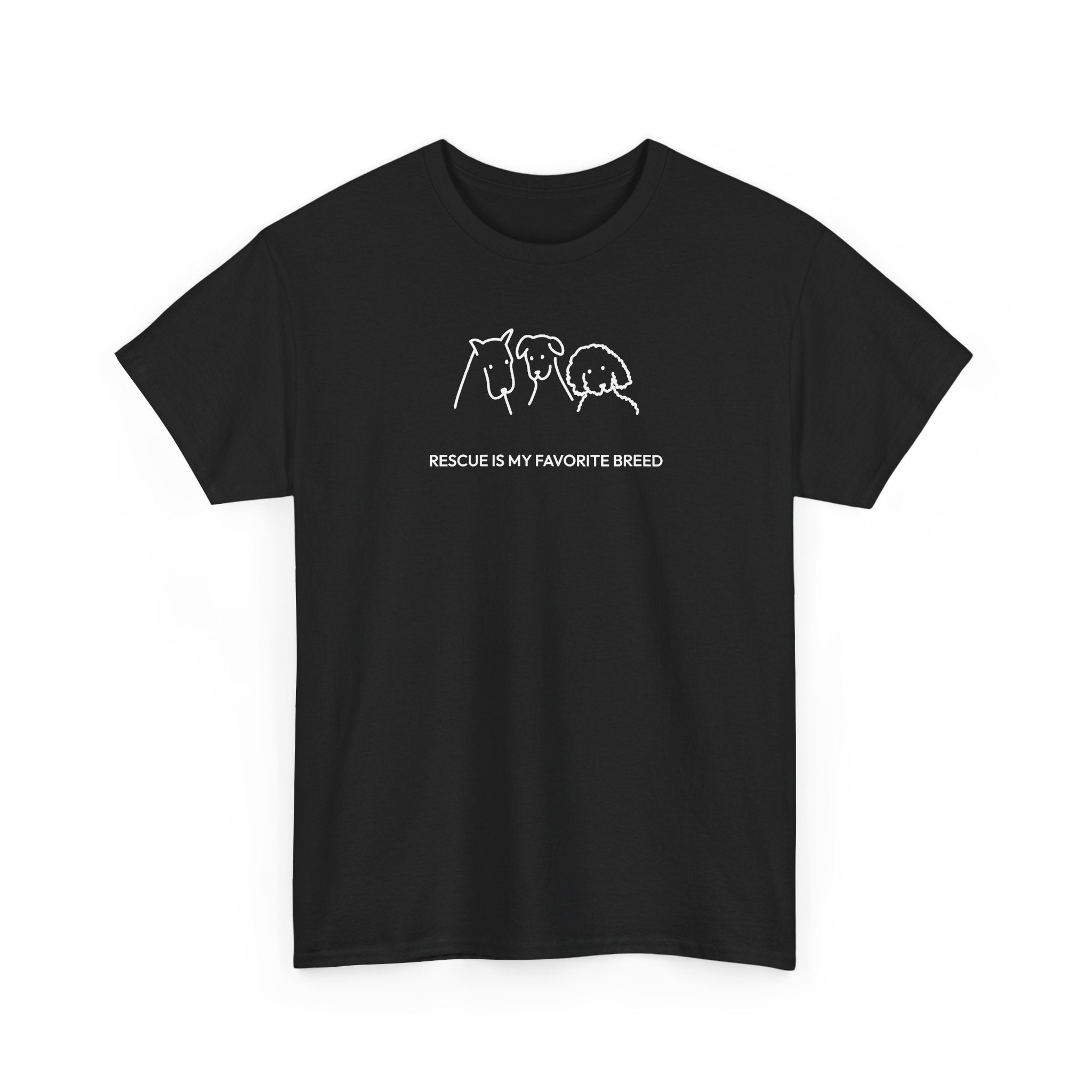 Rescue Is My Favorite Breed | Soft Cotton Tee | Rescue Collection