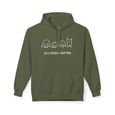 All Dogs Matter | Morewoof Softstyle Fleece Hoodie | Rescue Collection