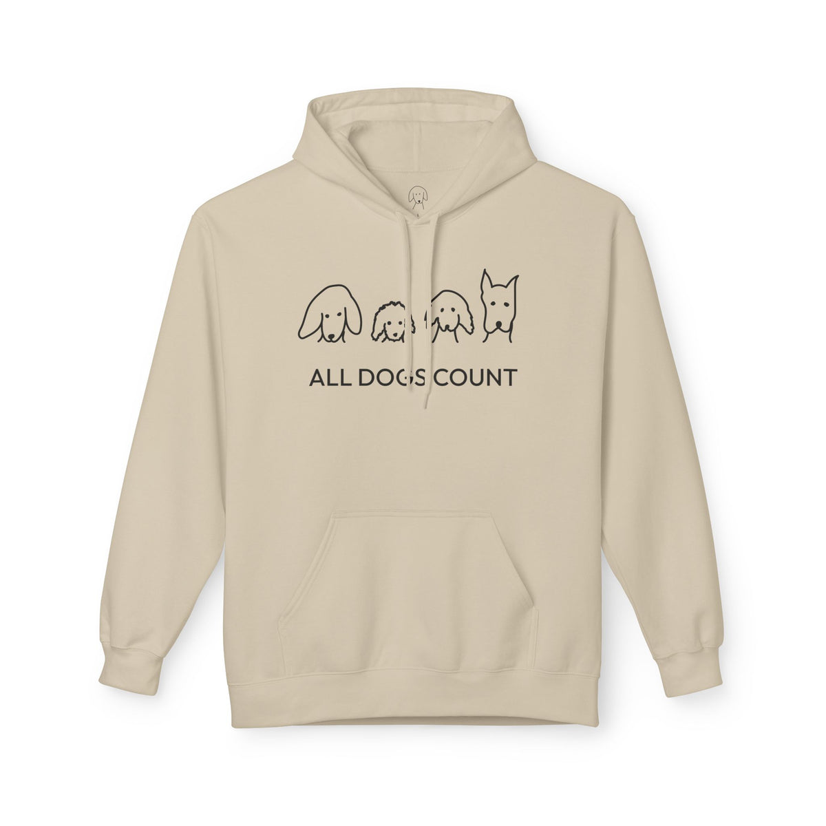 All Dogs Count | Soft Fleece Hoodie | Rescue Collection