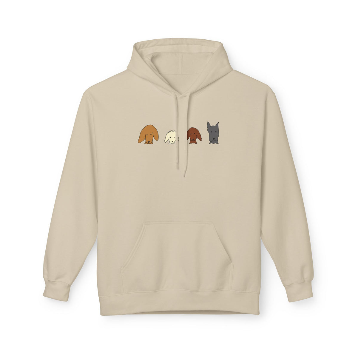 All Dogs Count (No Text) | Soft Fleece Hoodie | Rescue Collection | Color Collection
