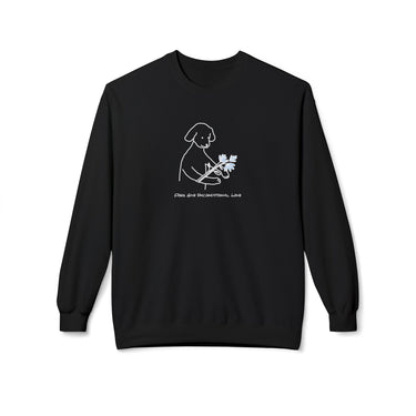 Dogs Give Unconditional Love | Softstyle Fleece Sweatshirt | Spring Colllection