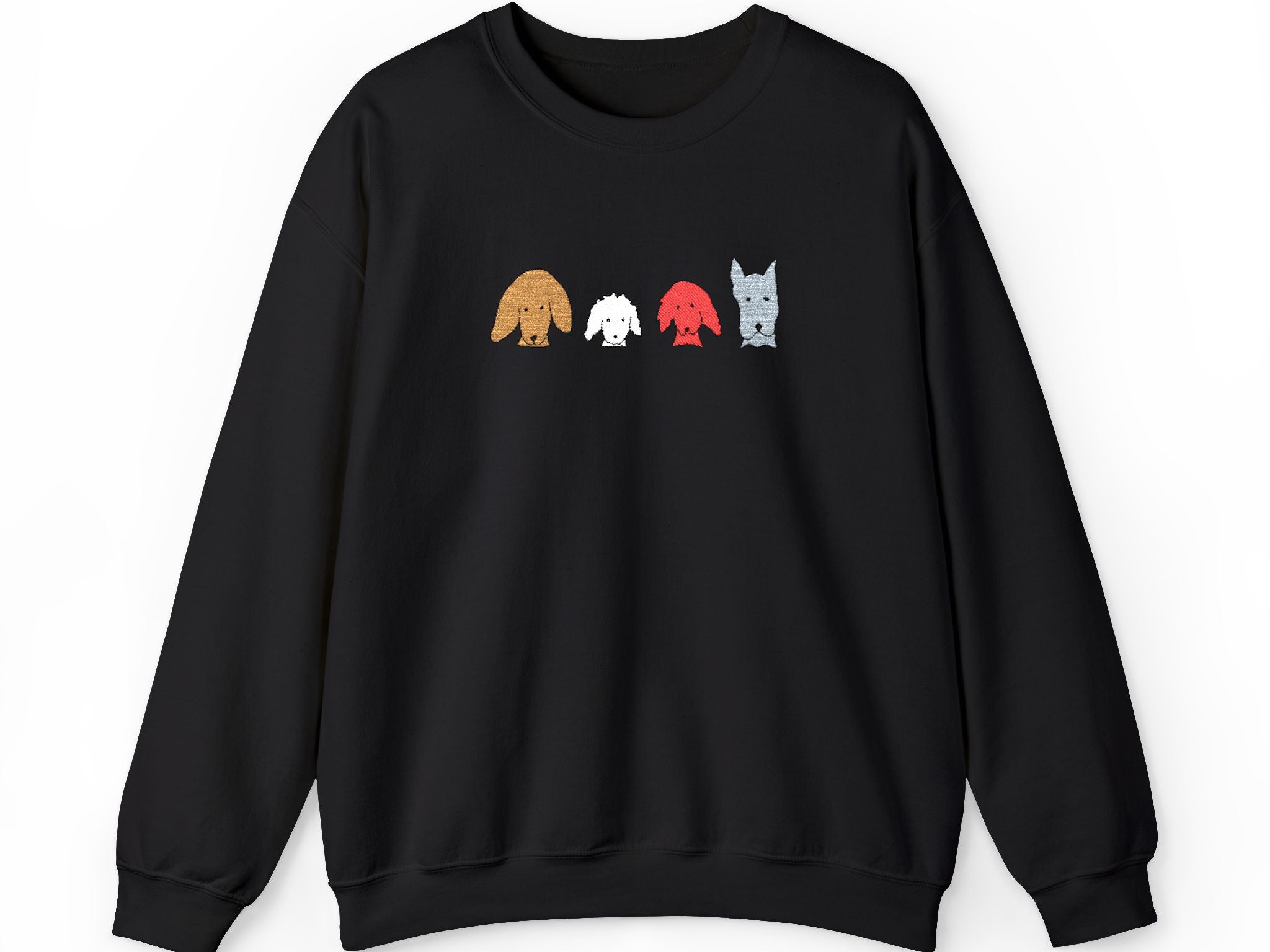 Fall For Dogs (No Text) | Embroidered Sweatshirt | Color Collection| Fall Collection