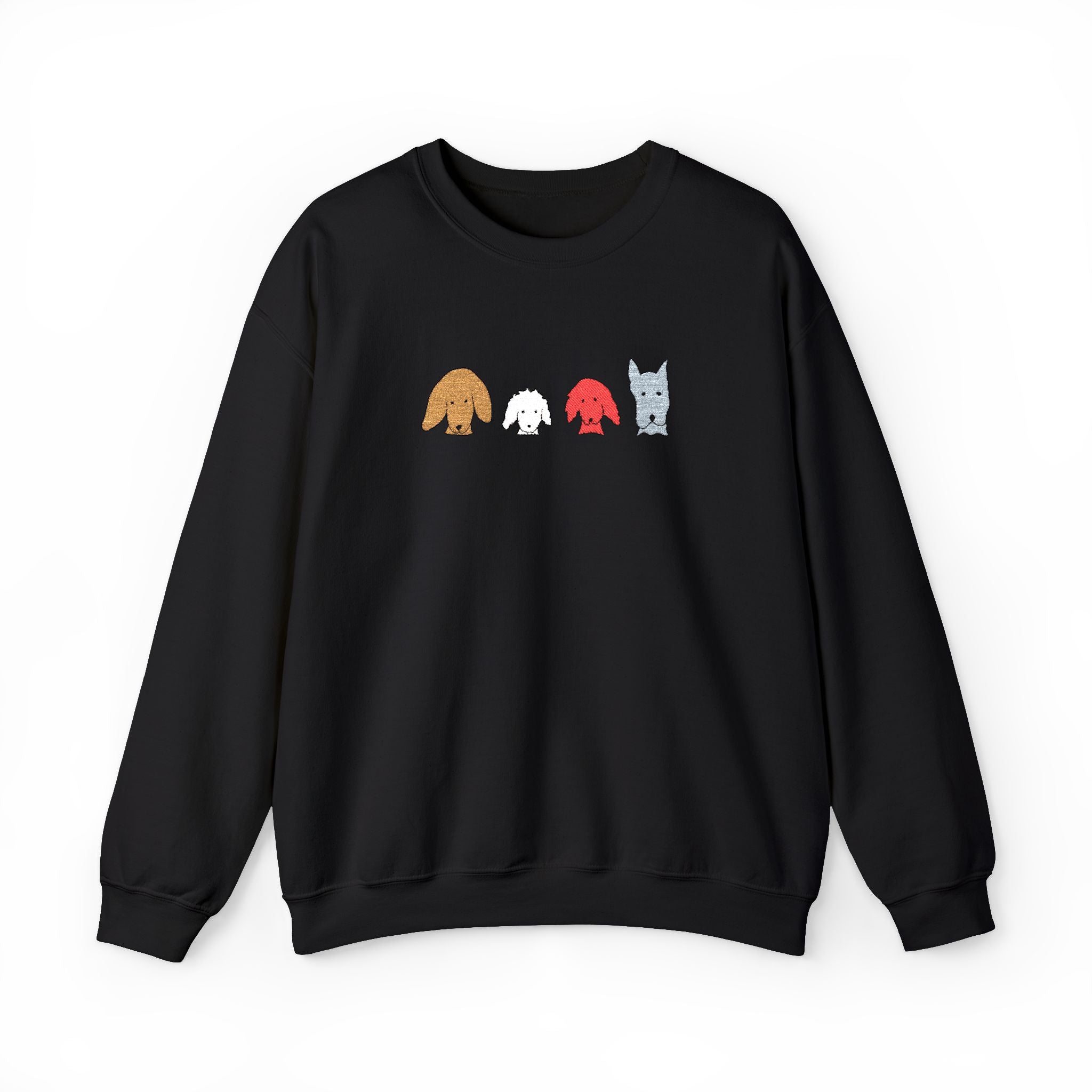 Fall For Dogs (No Text) | Embroidered Sweatshirt | Color Collection| Fall Collection