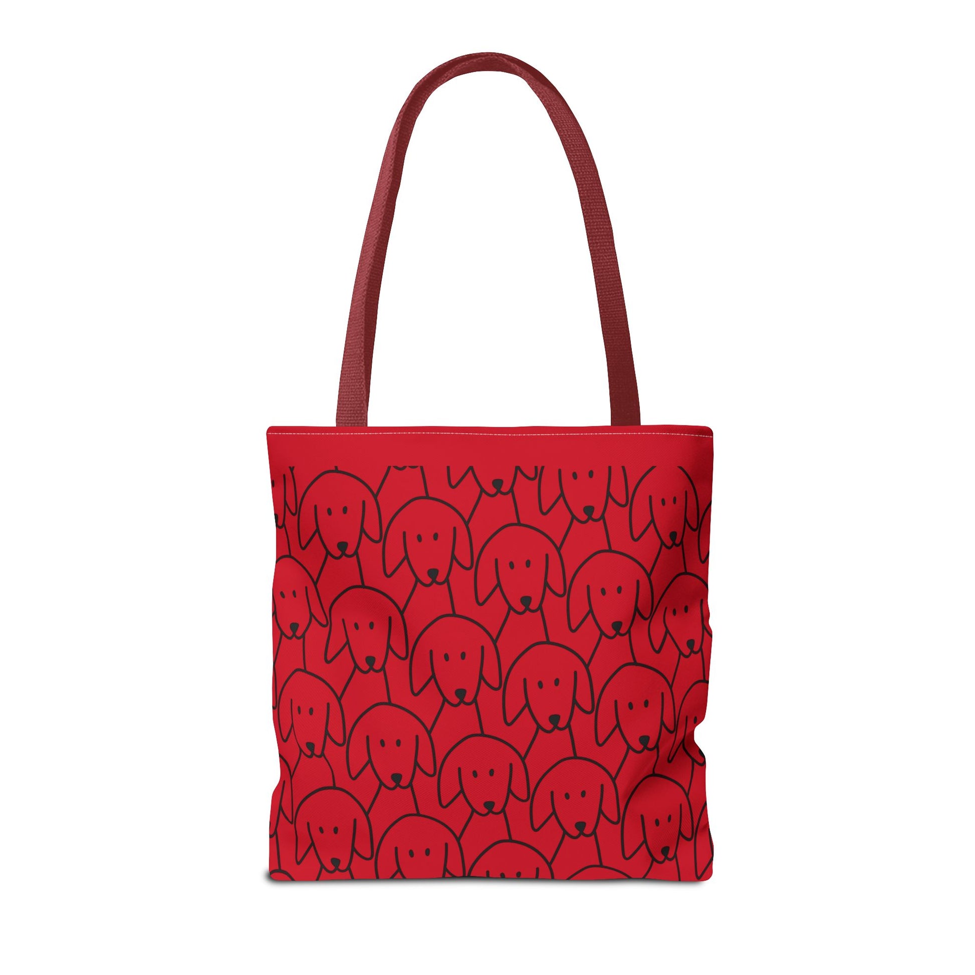 Playful Dog Pattern Tote Bag | 13", 16", 18"