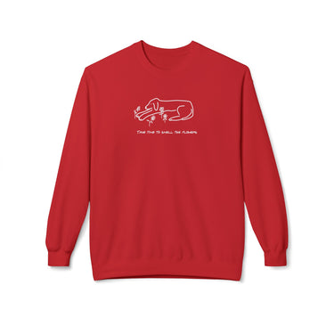 Take Time To Smell The Flowers | Softstyle Fleece Sweatshirt | Spring Collection
