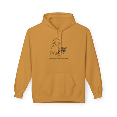 Dogs Give Unconditional Love | Softstyle Fleece Hoodie | Spring Colllection
