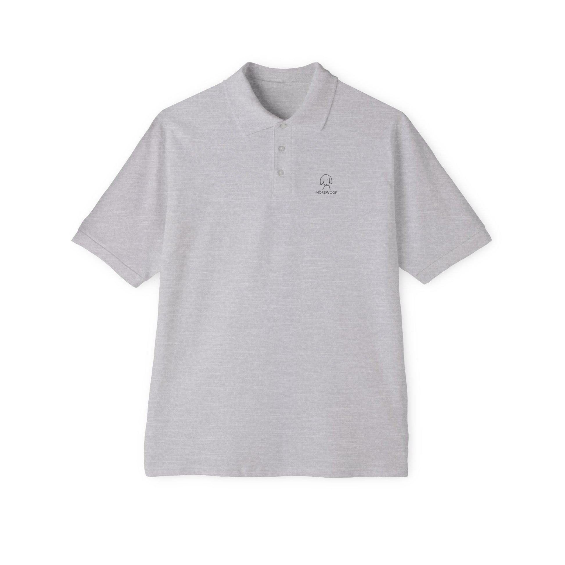 Classic Logo polo shirt, shown in Athletic Heather