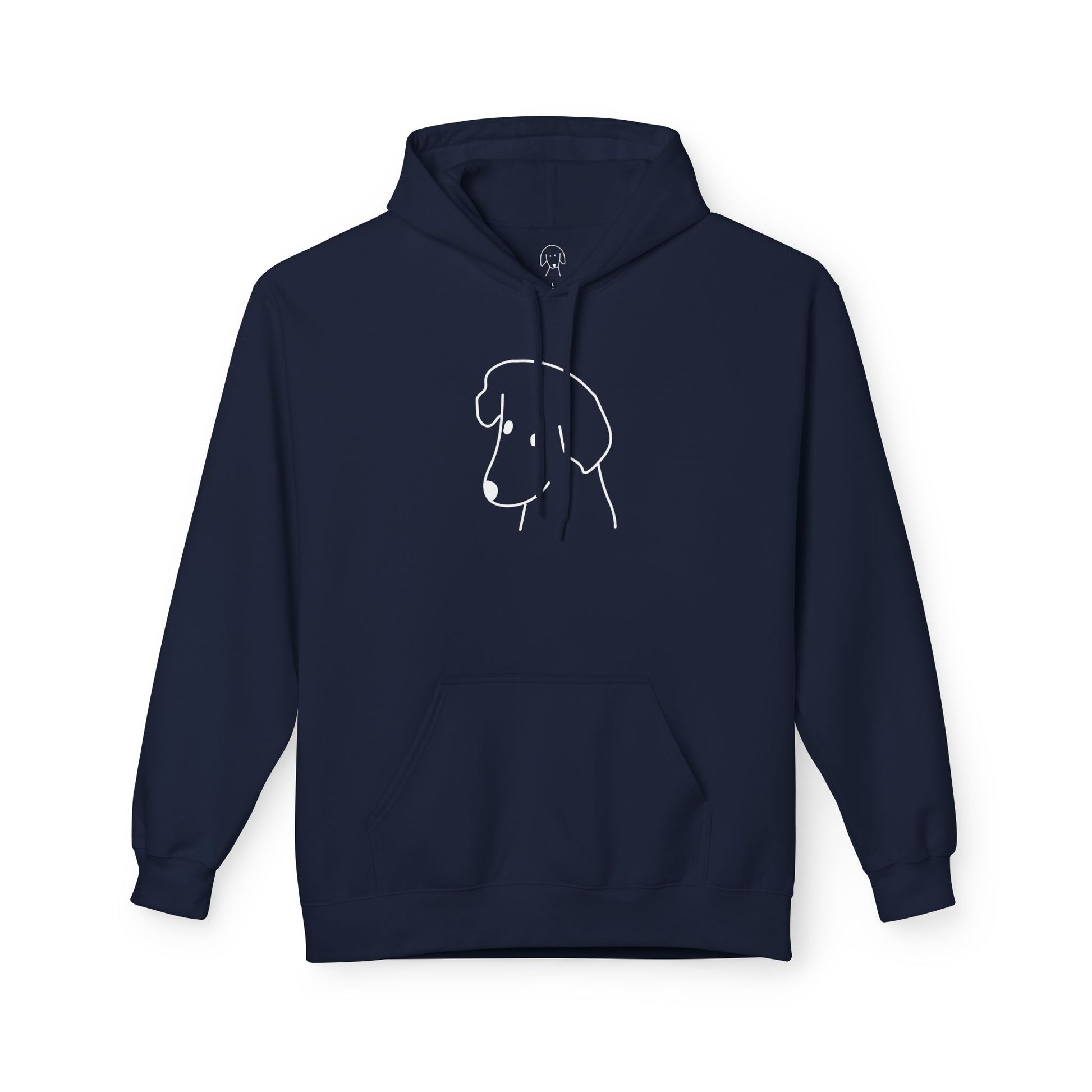 "Happy Dog" | Softstyle Fleece Hoodie | Face Time Collection