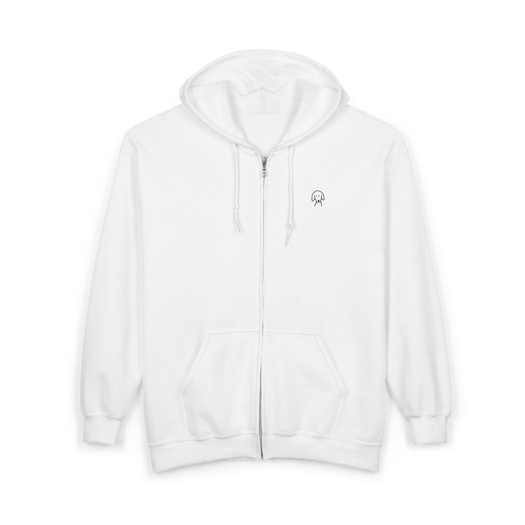 Life is Better with a Dog -- Beach (Back Print) | Morewoof Full Zip Hoodie for Dog Lovers | Life Is Better With A Dog Collection | Summer Collection